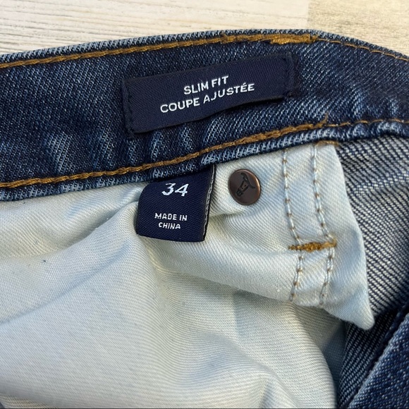 Lands’ End Women’s Square Rigger Slim Fit Jeans High Waist Size 34 - Picture 5 of 8